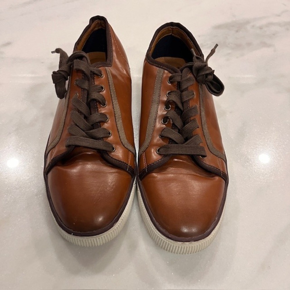 Steve Madden Garnett Leather‎ Sneakers Casual Lace Up Comfort Shoes Men's 10.5